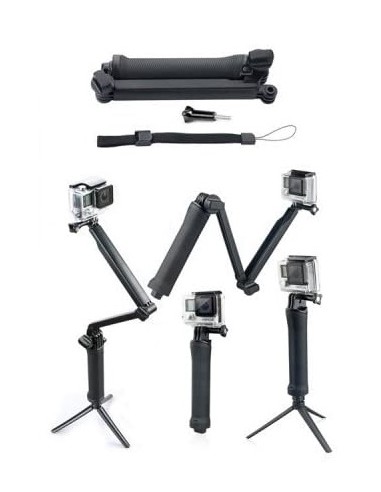 Hand Grip Arm 3-Way Selfie Stick...