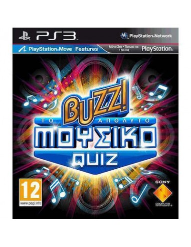 Buzz! Aπόλυτο Mουσικό Quiz PS3 (Disc...